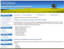Tablet Screenshot of bioheizung.biz